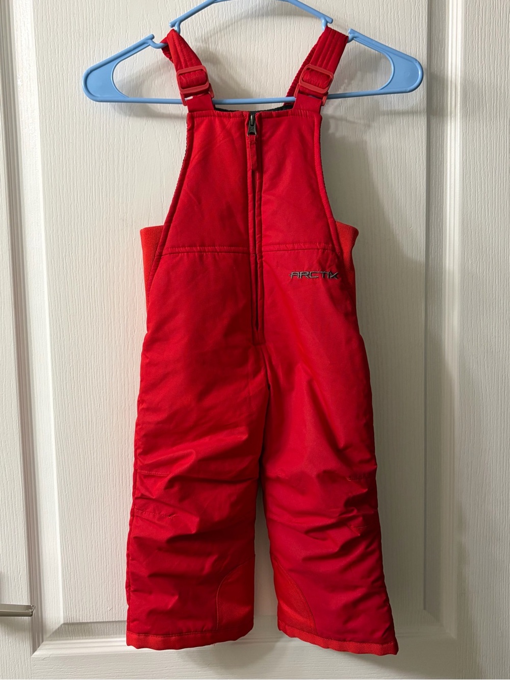 Arctix Kids Red Snow Bib Overalls with Adjustable Straps